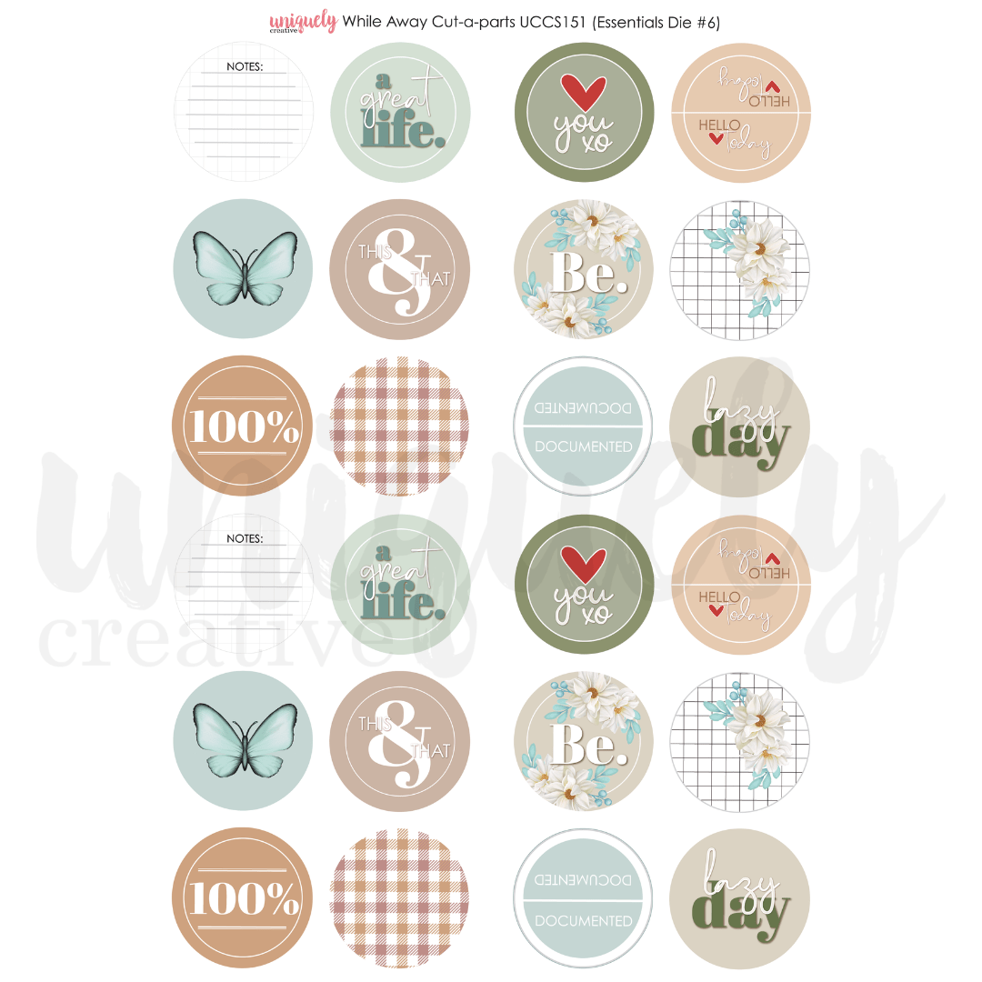 Uniquely Creative - (Advent 2024) - While Away 12x12 Collection Bundle Kit - The Crafty Kiwi