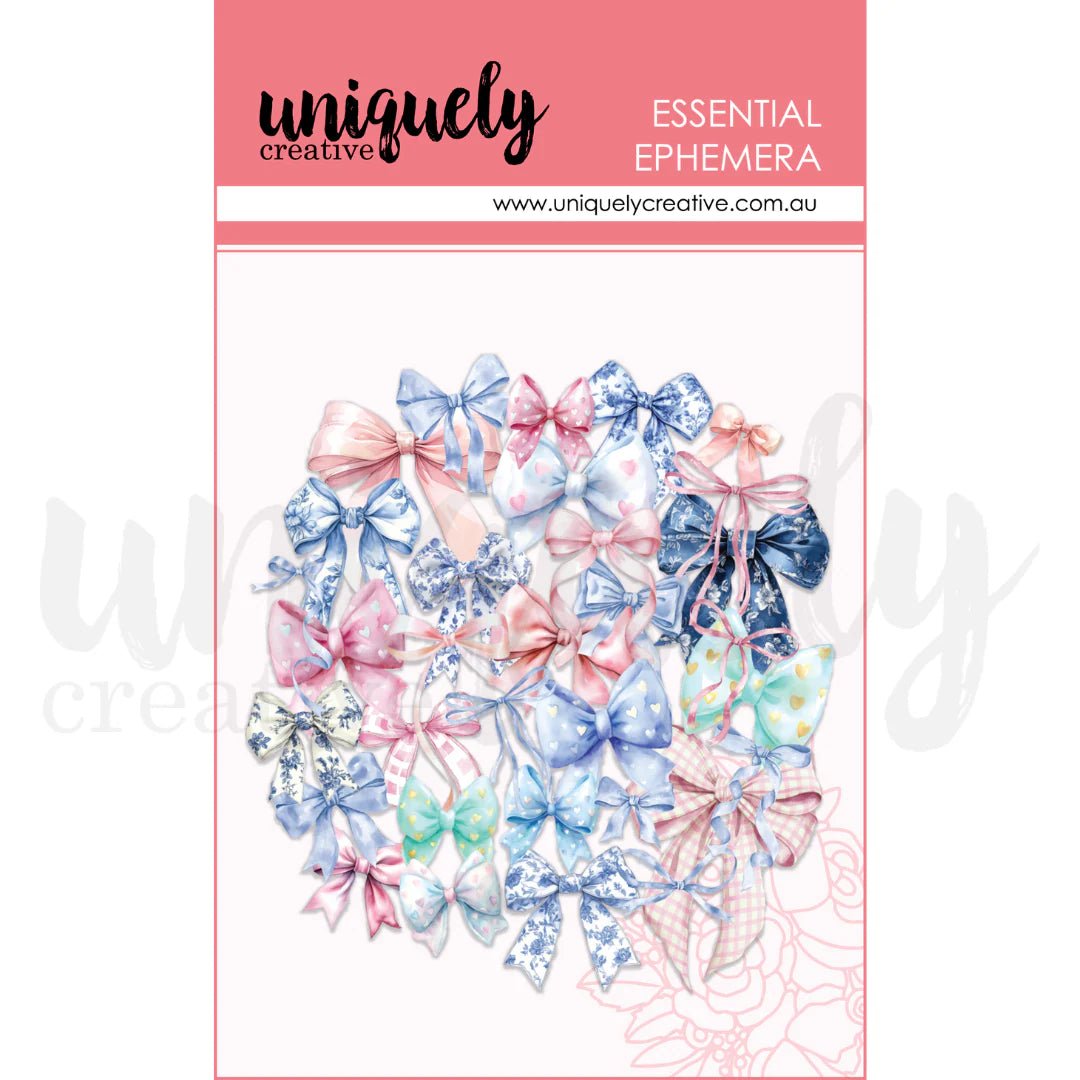 Uniquely Creative - Bows Ephemera - The Crafty Kiwi