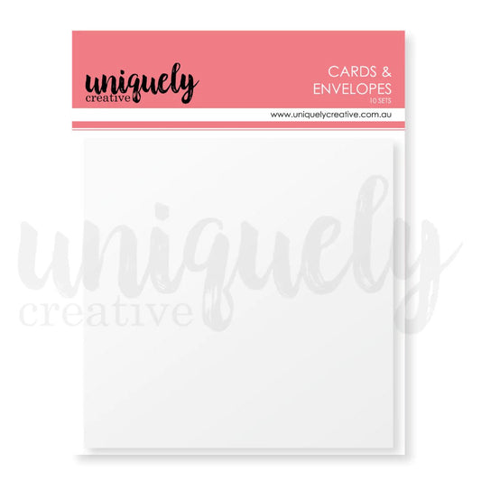 Uniquely Creative - Cards and Envelopes - Square (10/pack) - The Crafty Kiwi