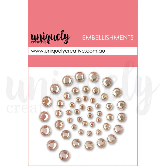 Uniquely Creative - Champagne Rhinestones - The Crafty Kiwi