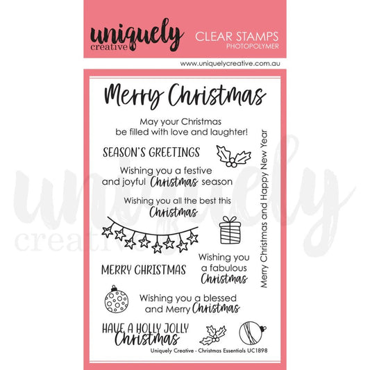 Uniquely Creative - Christmas Essentials Stamp Set - The Crafty Kiwi