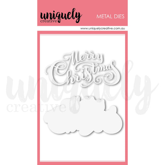 Uniquely Creative - Christmas Wishes "Marry Christmas" Script Die - The Crafty Kiwi