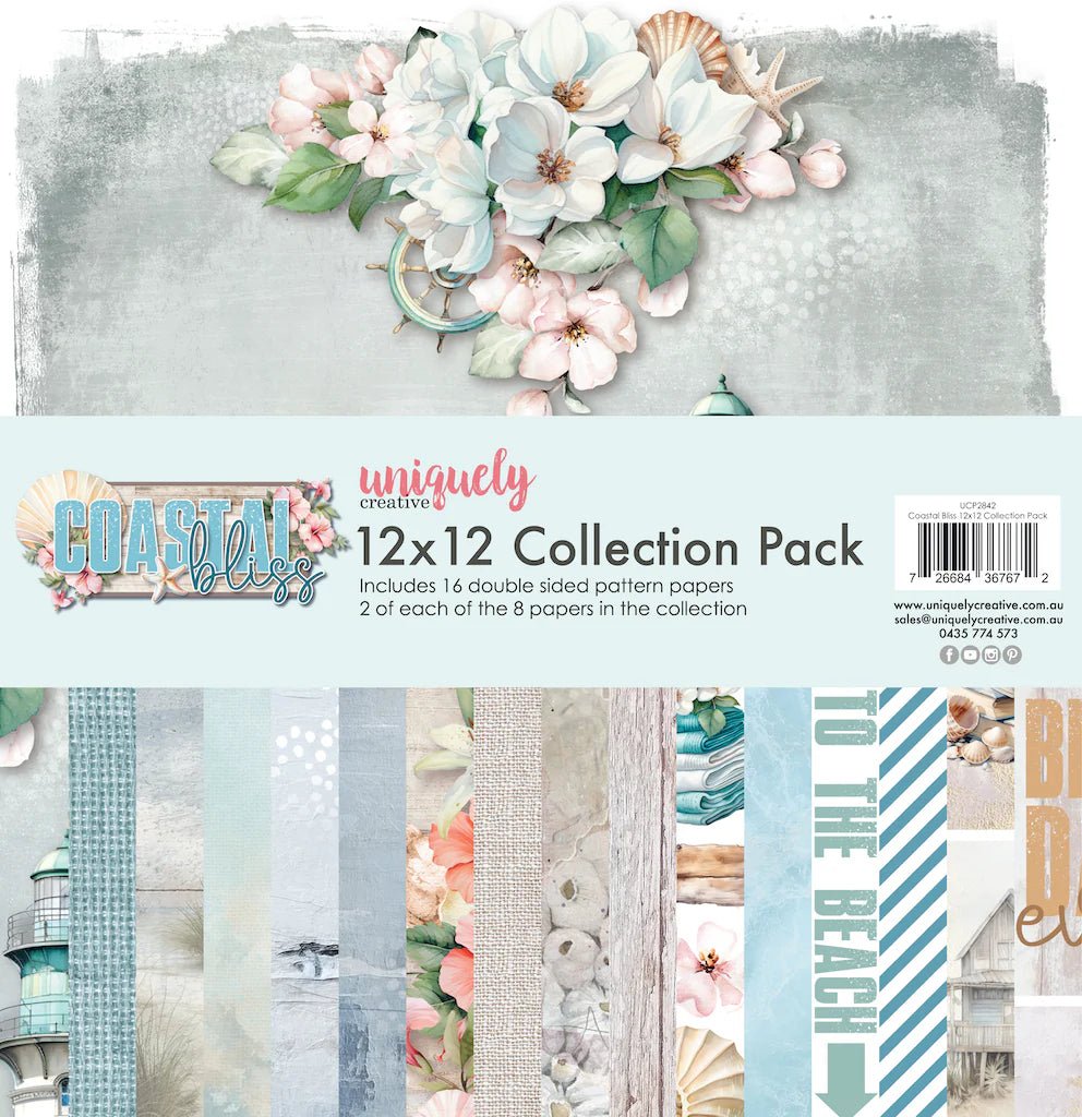 Uniquely Creative - Coastal Bliss - Bundle Kit 2 (7 products) - The Crafty Kiwi