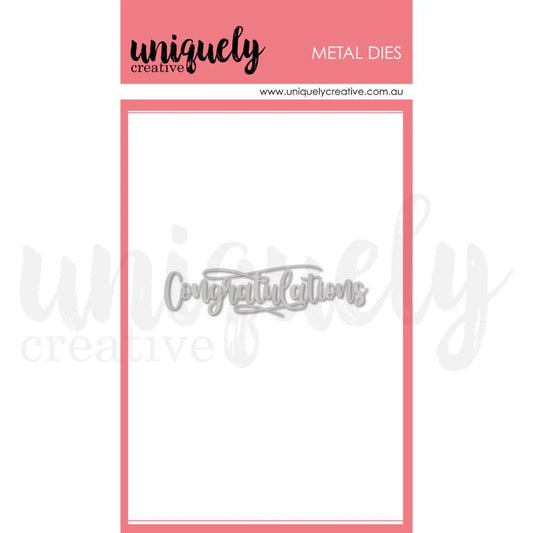 Uniquely Creative - Congratulations Die - The Crafty Kiwi