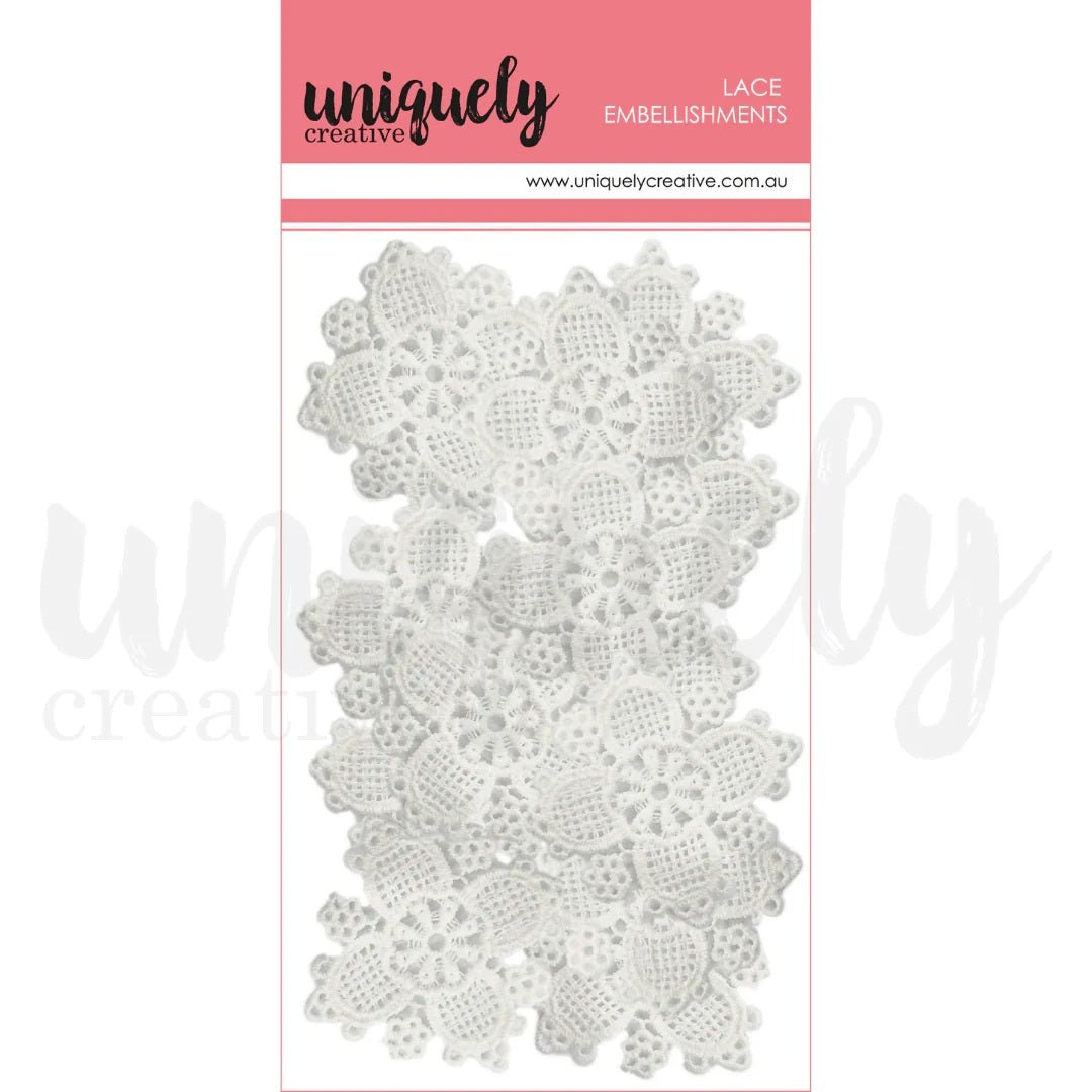 Uniquely Creative - Delicate Lace Flowers - The Crafty Kiwi