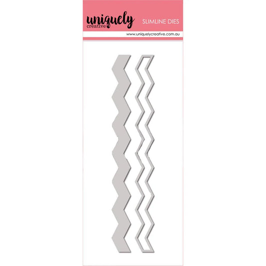 Uniquely Creative - Field Notes - Slimline Chevron Strip Die - The Crafty Kiwi