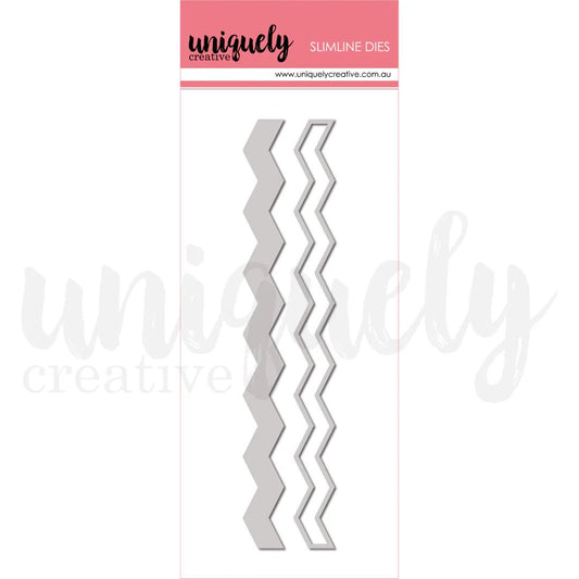 Uniquely Creative - Field Notes - Slimline Chevron Strip Die - The Crafty Kiwi