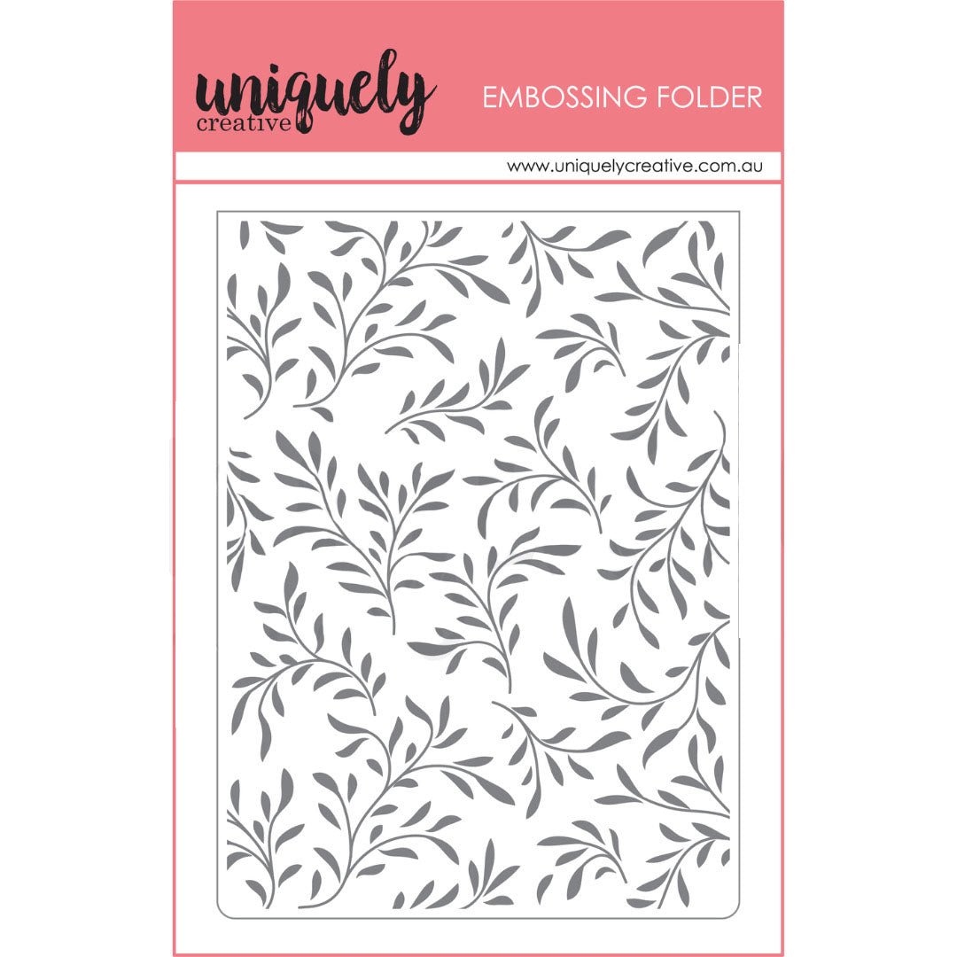 Uniquely Creative - Foliage Embossing Folder - The Crafty Kiwi