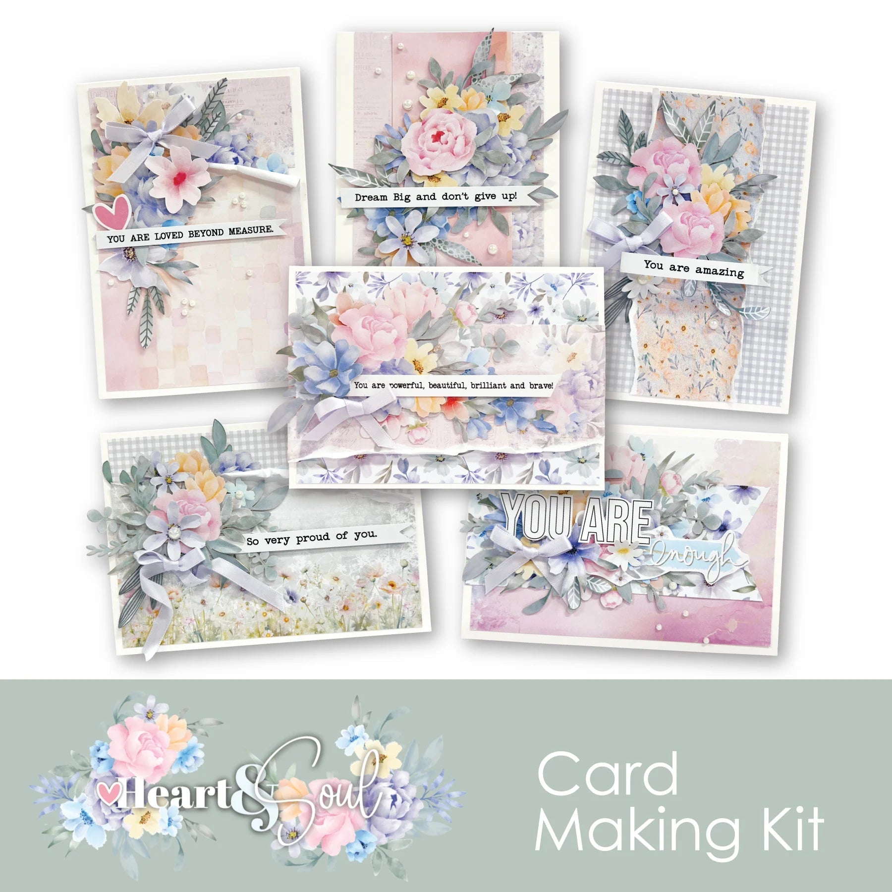 Uniquely Creative - Heart & Soul Card Making Kit - The Crafty Kiwi