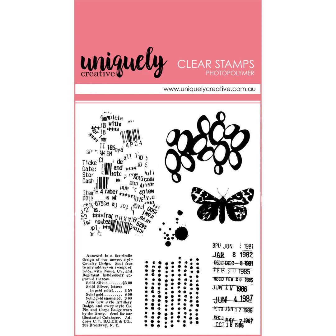 Uniquely Creative - Heart & Soul - Mixed Media Photopolymer Stamp - The Crafty Kiwi