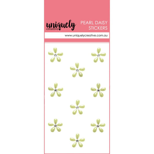Uniquely Creative - Heart & Soul - Pearl Daisy Stickers - Green - The Crafty Kiwi