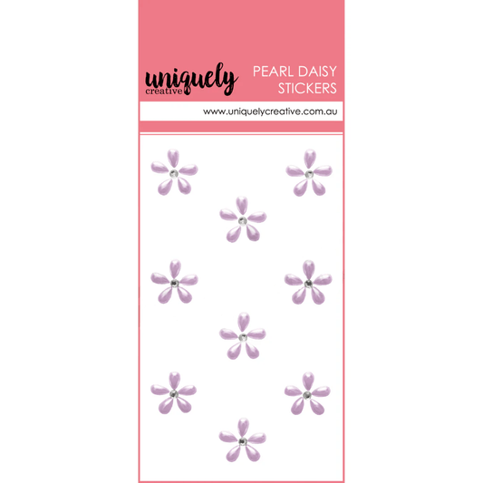 Uniquely Creative - Heart & Soul - Pearl Daisy Stickers - Purple - The Crafty Kiwi