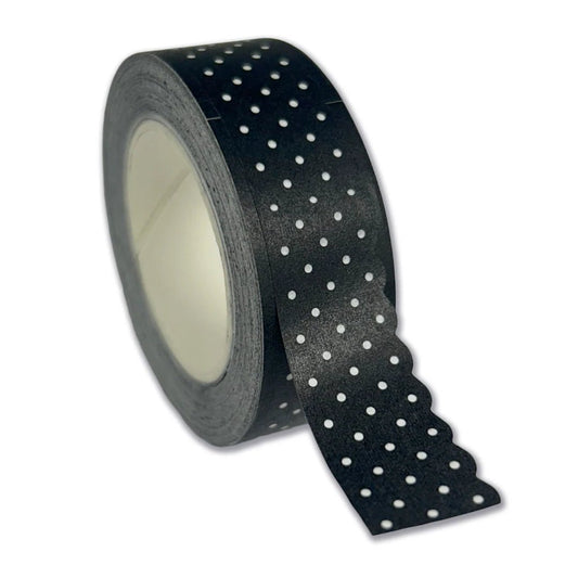 Uniquely Creative - Heart & Soul - Scalloped Polka Dot Washi Tape 15mm - The Crafty Kiwi