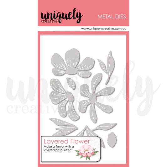 Uniquely Creative - Layered Flower Die - The Crafty Kiwi