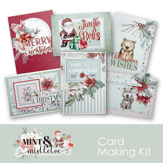 Uniquely Creative - Mint & Mistletoe Card Making Kit - The Crafty Kiwi