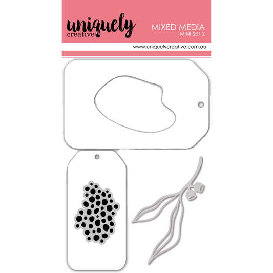 Uniquely Creative - Mixed Media Mini Stamp and Die Set 2 - The Crafty Kiwi