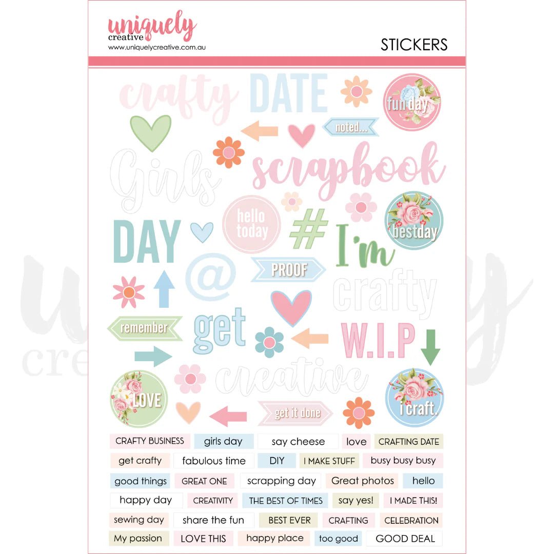 Uniquely Creative - Patchwork Roses Bundle Kit (7 products) - The Crafty Kiwi