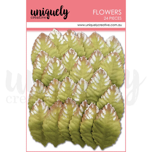 Uniquely Creative - Patchwork Roses - Layering Leaves (24/pack) - The Crafty Kiwi