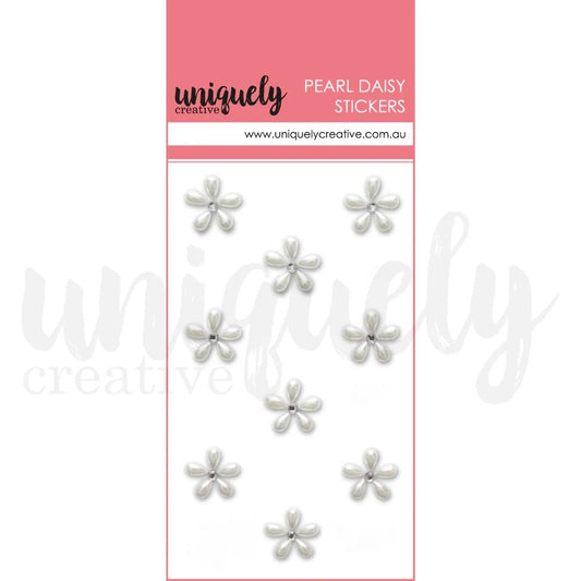 Uniquely Creative - Pearl Daisy Stickers - Daisy - The Crafty Kiwi