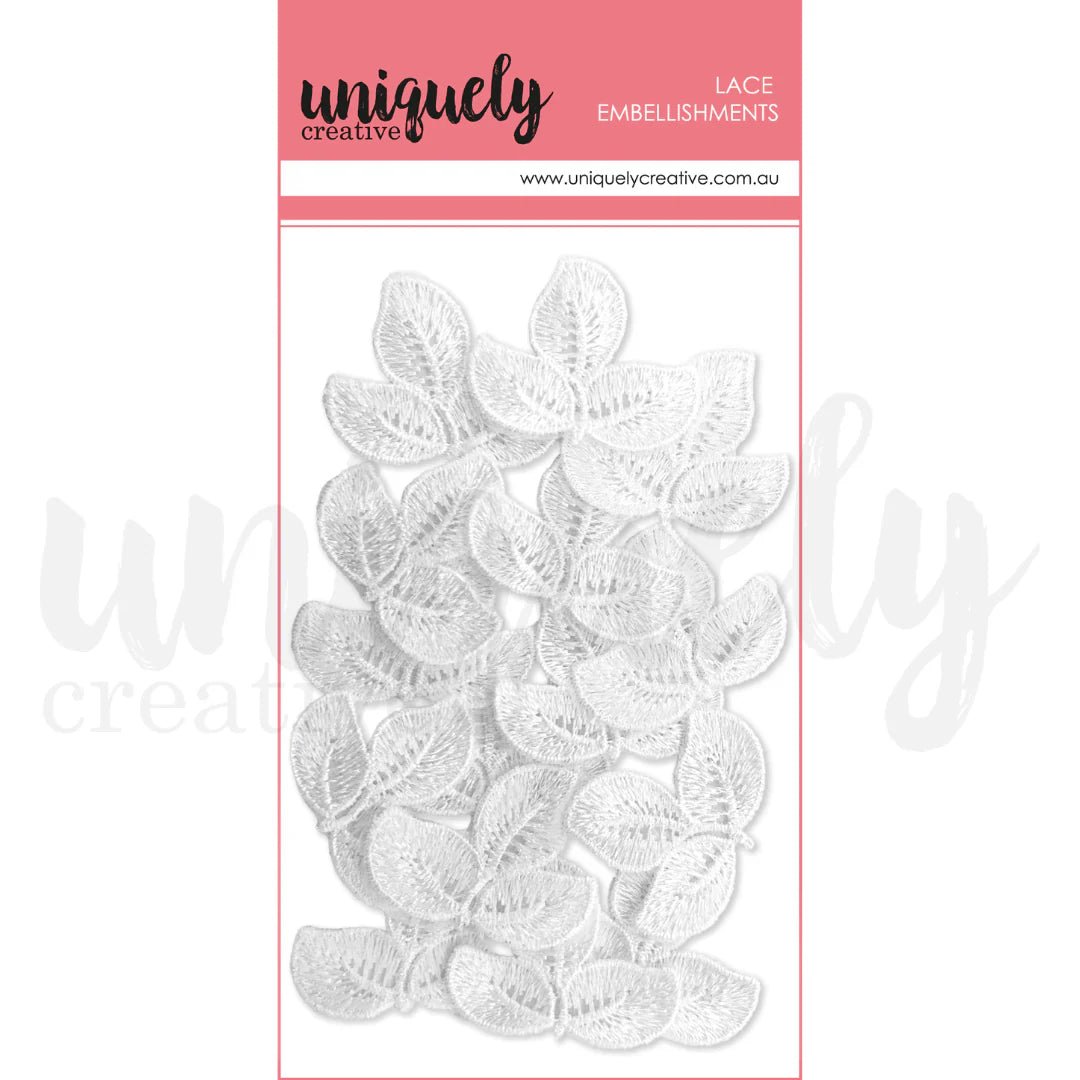 Uniquely Creative - Rose Lace Leaves - The Crafty Kiwi