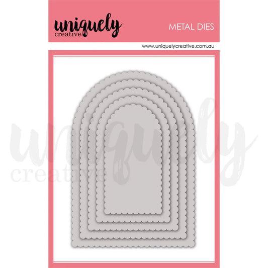 Uniquely Creative - Scalloped Arches Die - The Crafty Kiwi