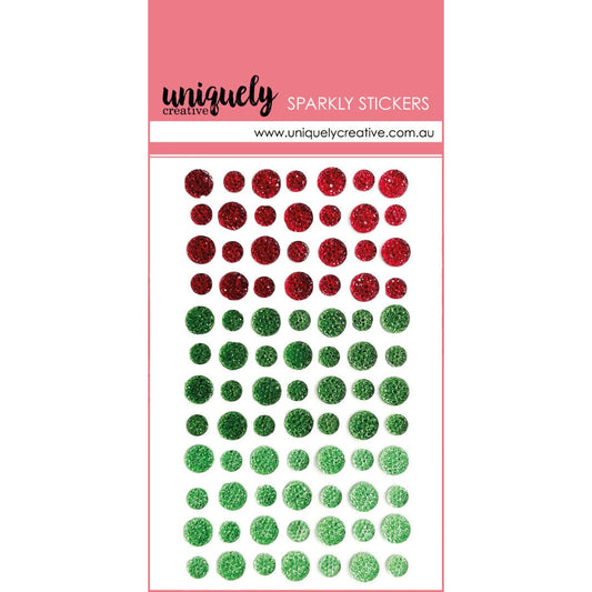 Uniquely Creative - Sparkly Stickers - Christmas - The Crafty Kiwi