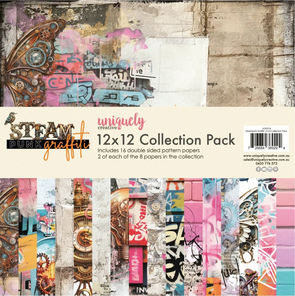 Uniquely Creative - Steampunk Graffiti Bulk Pack - The Crafty Kiwi