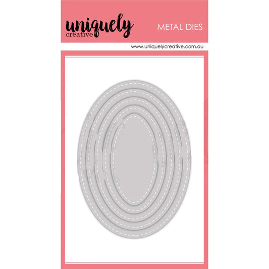 Uniquely Creative - Stitched Nesting Oval Die - The Crafty Kiwi