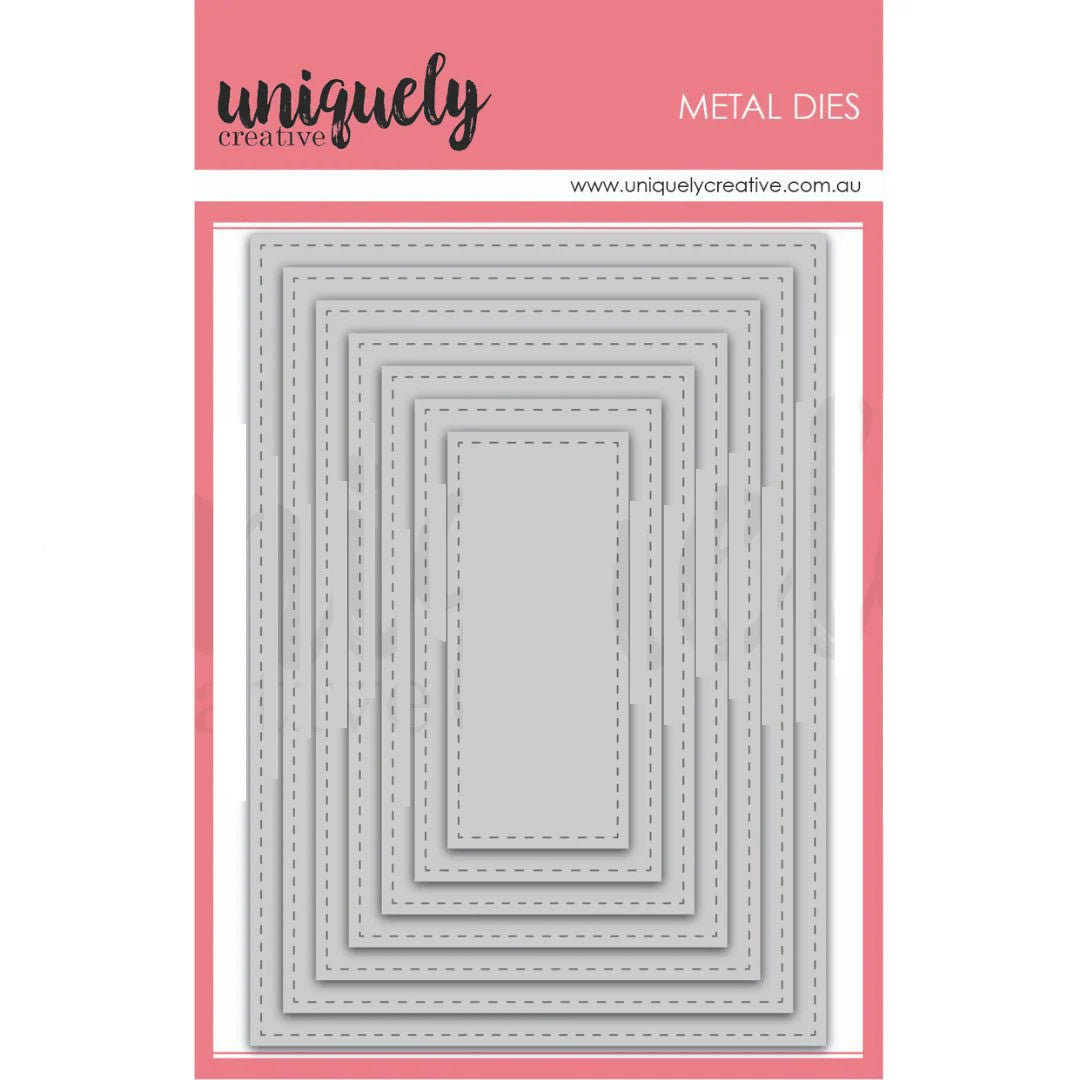 Uniquely Creative - Stitched Nesting Rectangle Die - The Crafty Kiwi