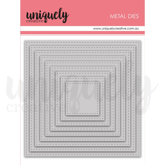Uniquely Creative - Stitched Nesting Square Die - The Crafty Kiwi
