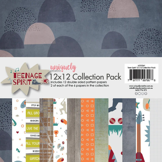 Uniquely Creative - Teenage Spirit 12x12 Paper Pack - The Crafty Kiwi