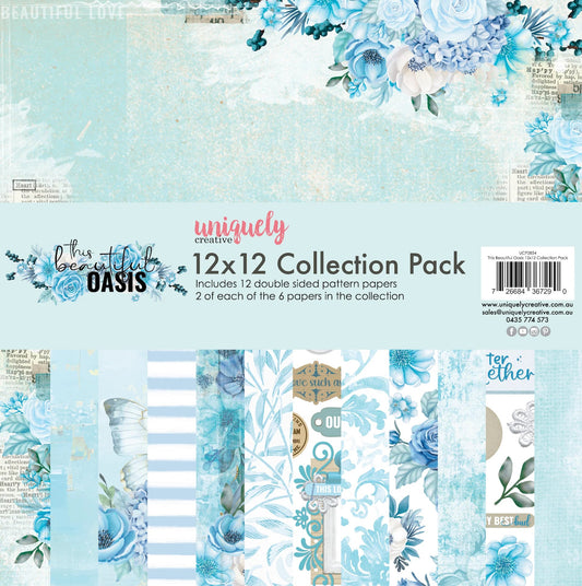 Uniquely Creative - This Beautiful Oasis - 12x12 Paper Pack - The Crafty Kiwi