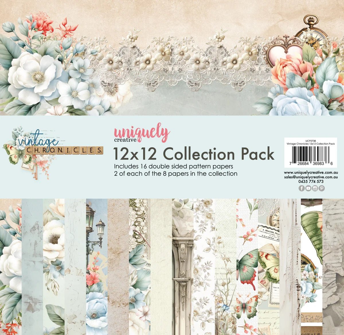 Uniquely Creative - Vintage Chronicles Bundle Kit - The Crafty Kiwi