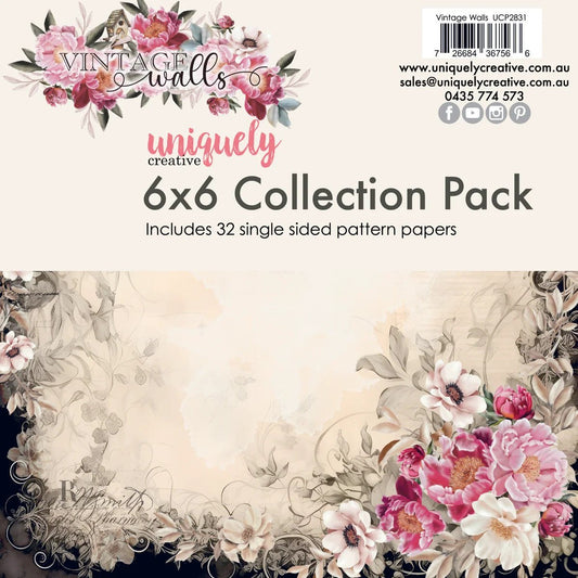 Uniquely Creative - Vintage Walls 6x6 Card Making Bundle Kit - The Crafty Kiwi