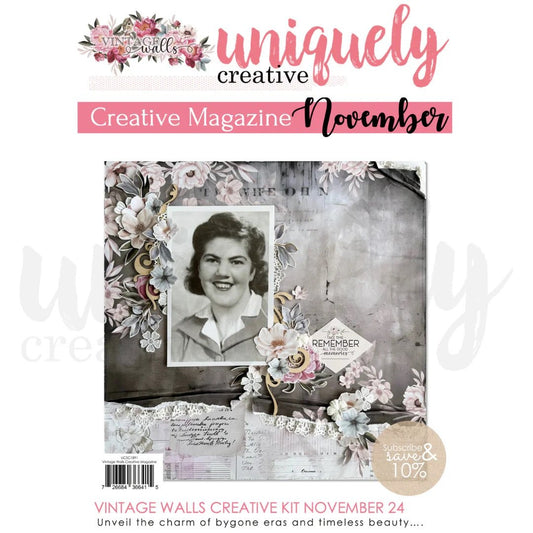 Uniquely Creative - Vintage Walls Inspiration Magazine - Nov 24 - The Crafty Kiwi