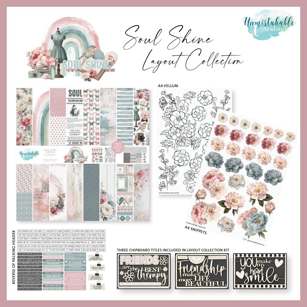 Unmistakable Creations - By Melissa Kennedy - SOUL SHINE Bundle Kit - The Crafty Kiwi