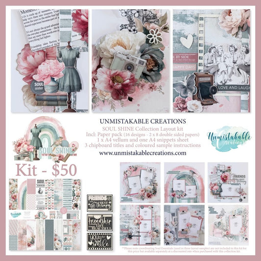 Unmistakable Creations - By Melissa Kennedy - SOUL SHINE Bundle Kit - The Crafty Kiwi