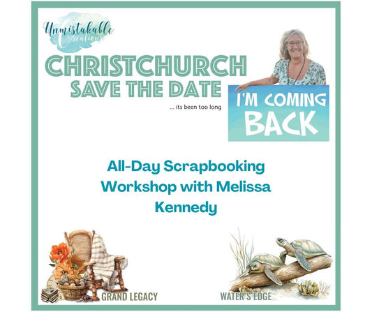 Unmistakable Creations - Scrapbook Workshop with Melissa Kennedy - 12 July 2025 - The Crafty Kiwi