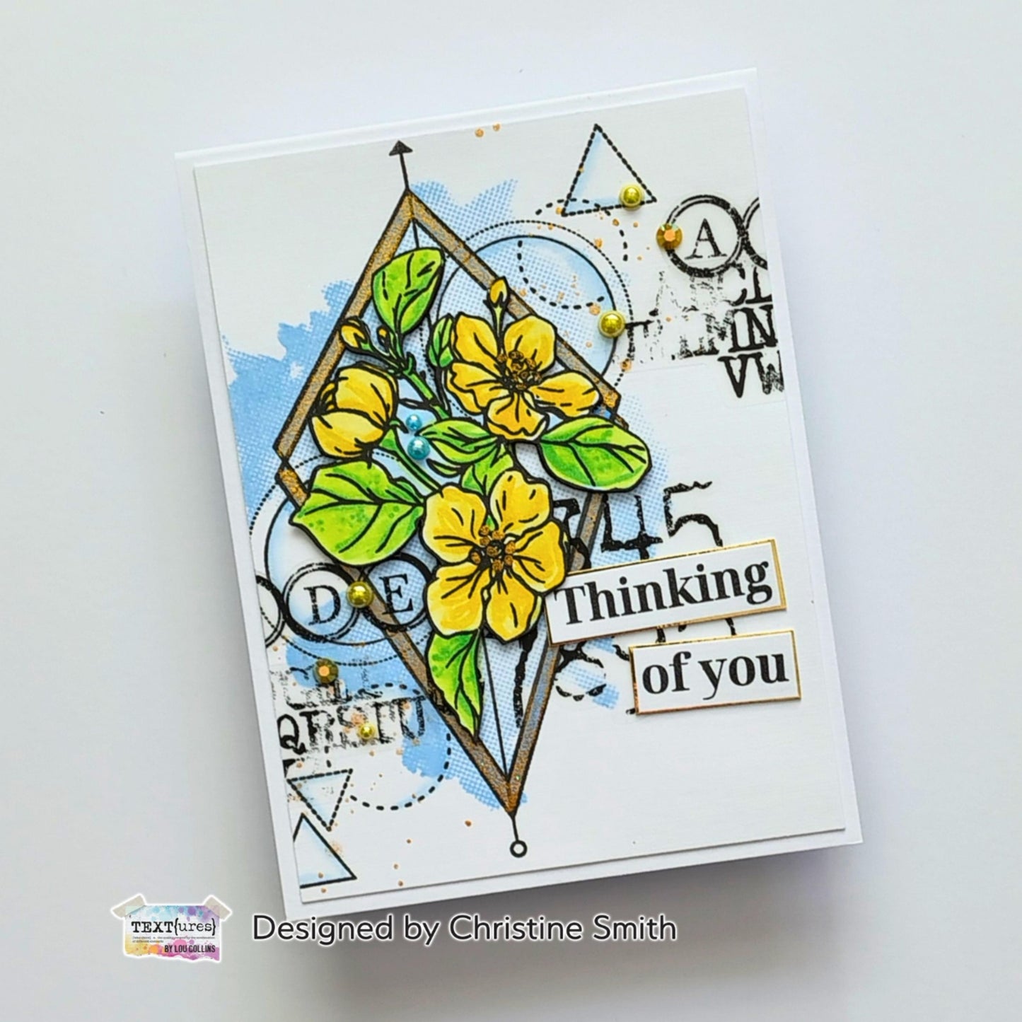 Arden Creative Studio - TEXT(ures) Watercolour Splash Halftone 6x8 Clear Stamp Set(Dragonfly Dreams)