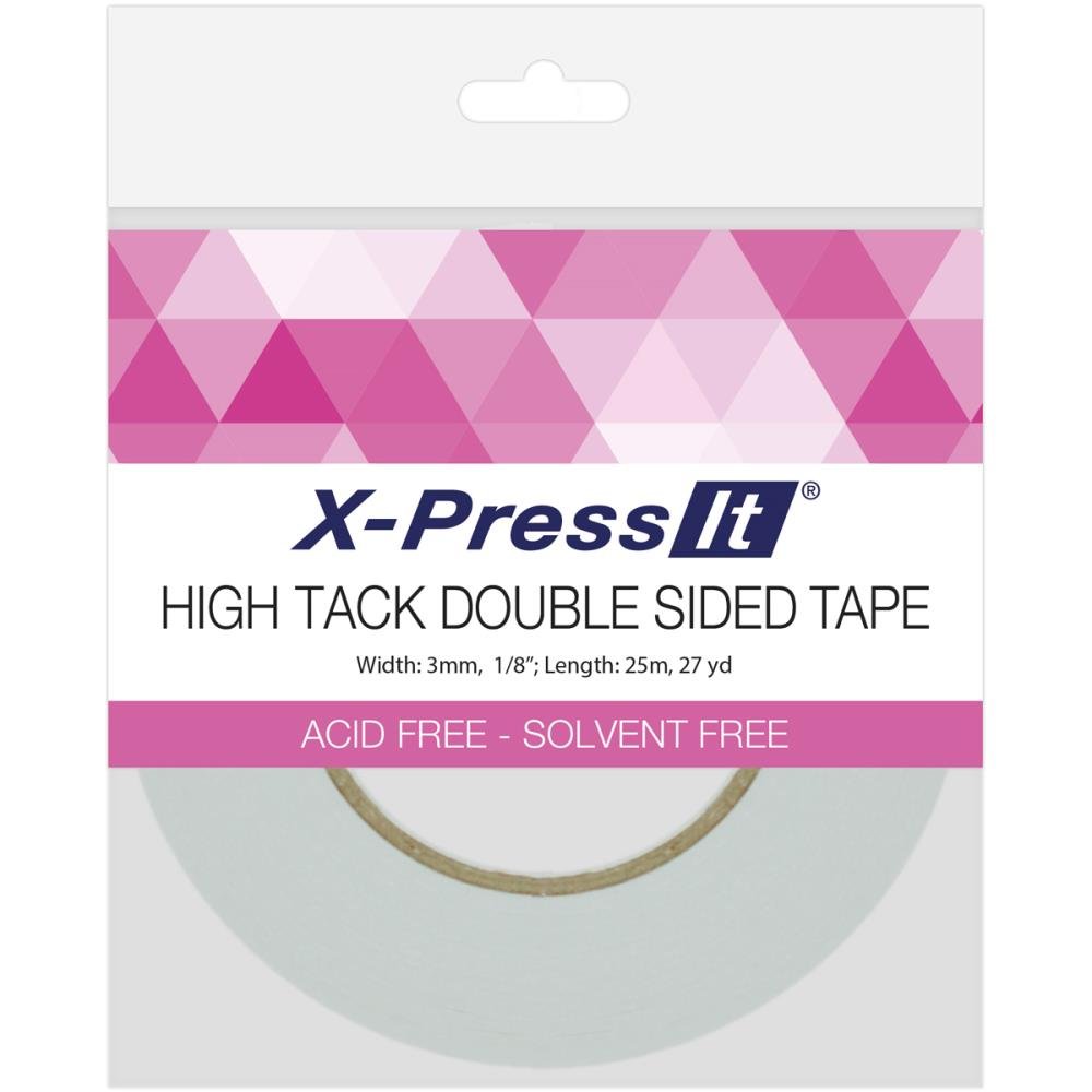 X - Press It - High Tack Double Sided Tape 1/8" - The Crafty Kiwi