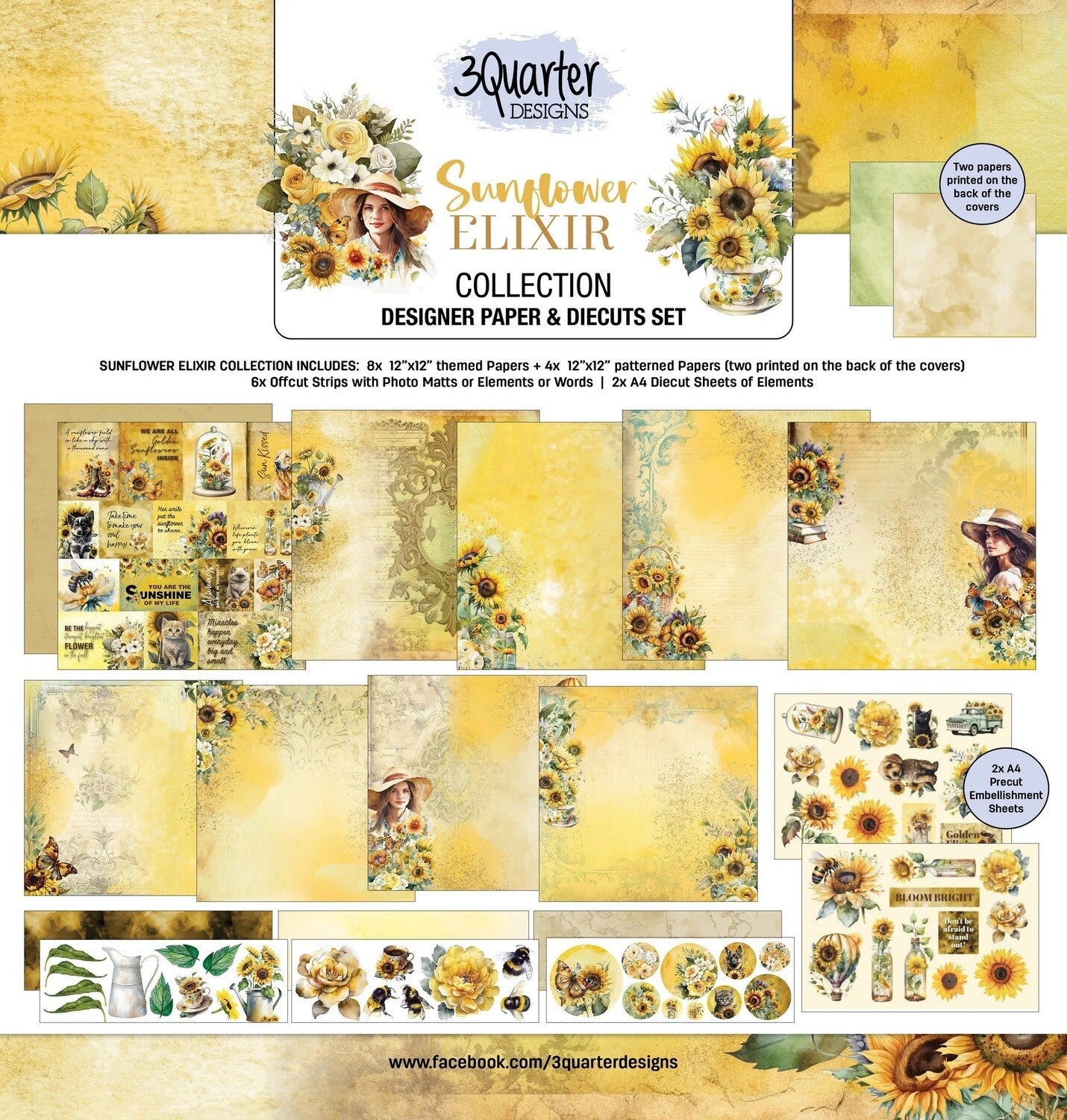 3Quarter Designs - Sunflower Elixir - The Crafty Kiwi