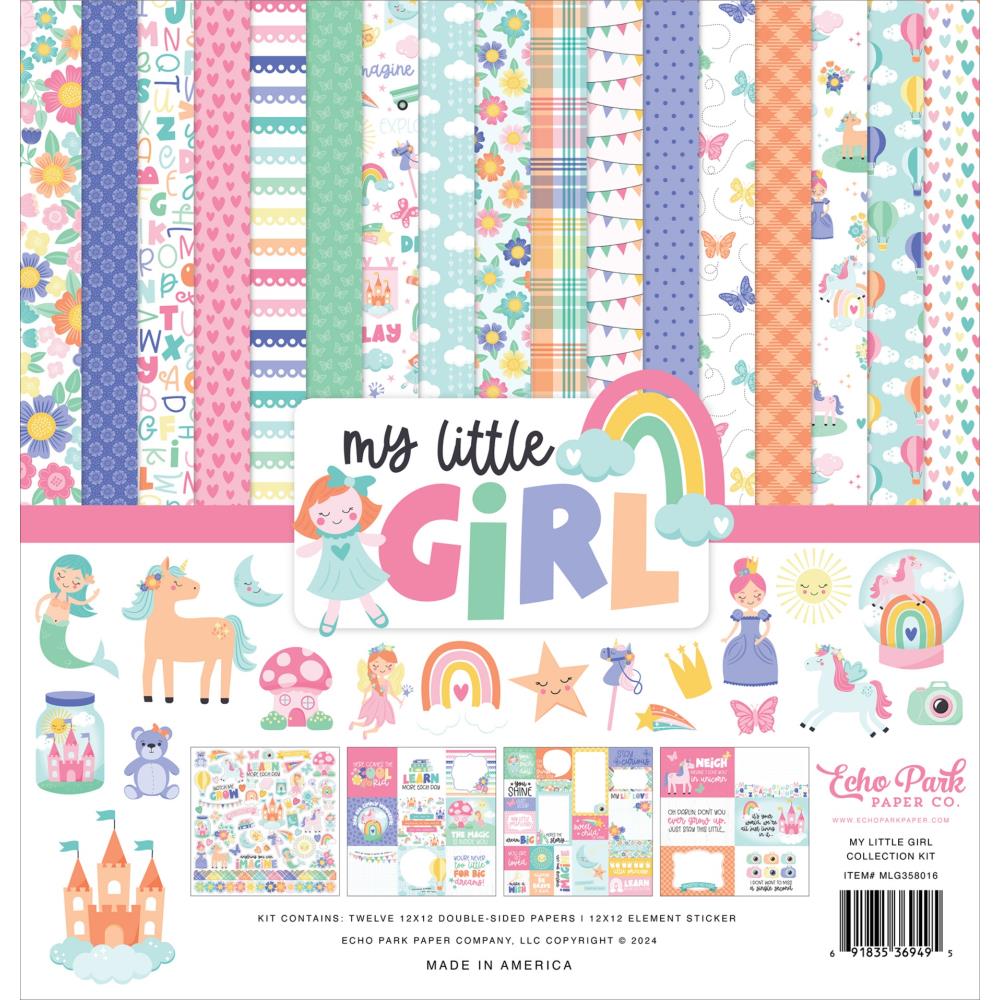 Echo Park - My Little Girl Bundle Kit - The Crafty Kiwi