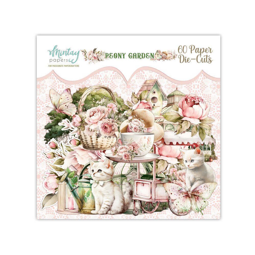 Mintay - PEONY GARDEN - Paper Die Cuts - The Crafty Kiwi