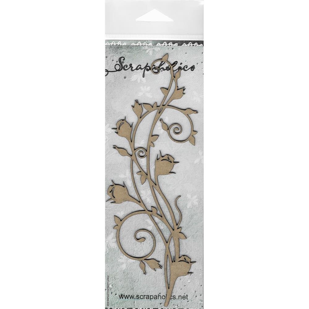 Scrapaholics - Laser Cut Chipboard - Budding Flourish - The Crafty Kiwi