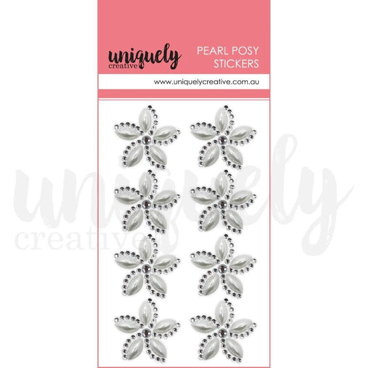 Uniquely Creative - Pearl Posy Embellishments - Pearl - The Crafty Kiwi