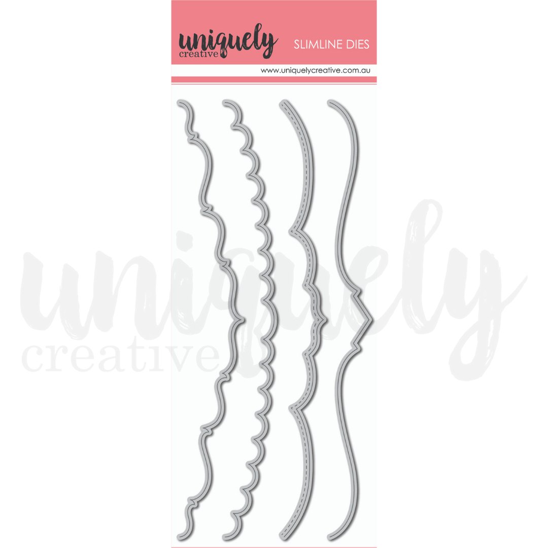 Uniquely Creative - Slim Fancy Borders Dies - The Crafty Kiwi