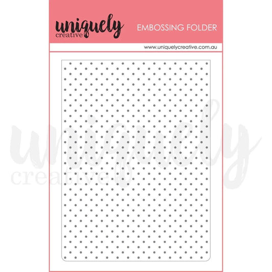 Uniquely Creative - Tiny Dots Embossing Folder - The Crafty Kiwi