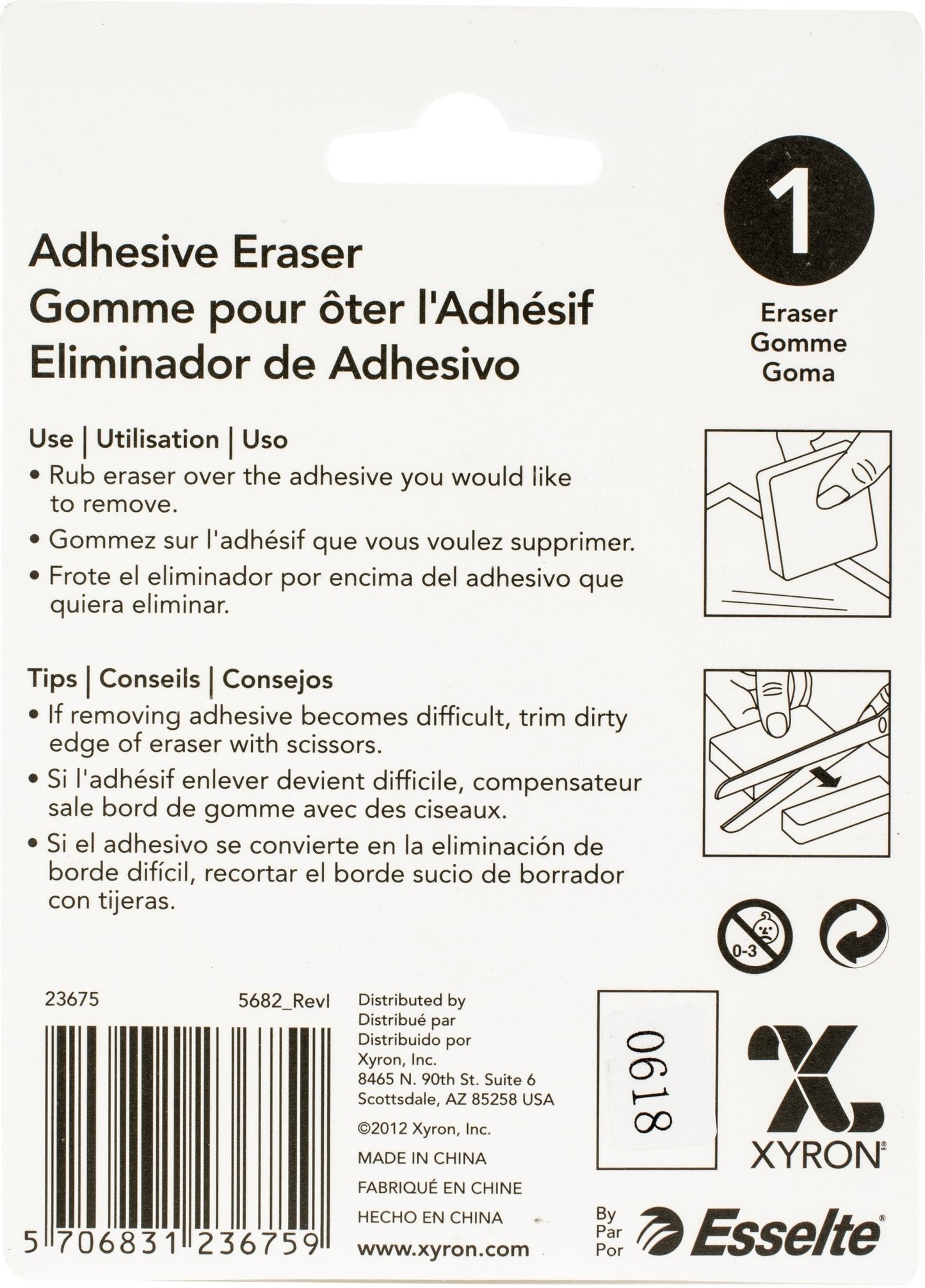 Xyron - 2"X2" Adhesive Eraser - The Crafty Kiwi